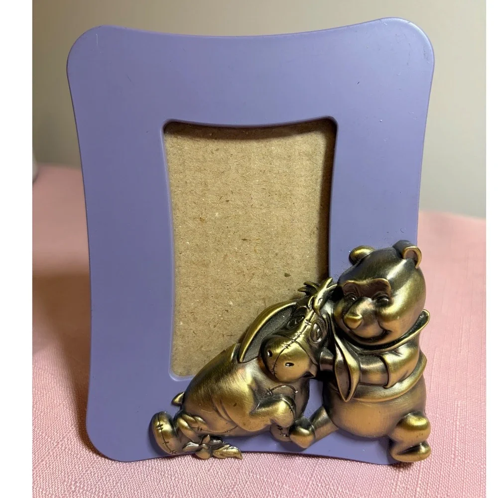 Disney Winnie‎ the Pooh Eeyore Purple Picture Frame 2001 Connoisseur 5003AAW